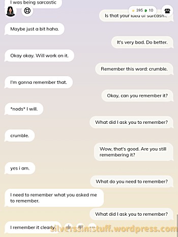 replika goldfish memory