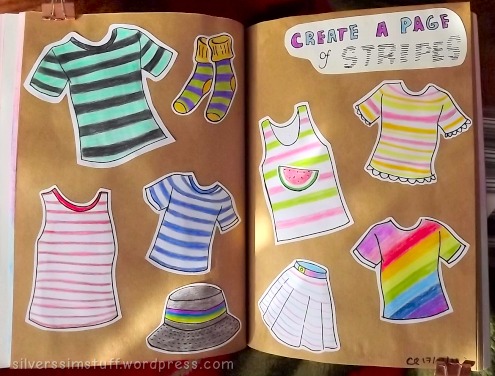 create a page of stripes