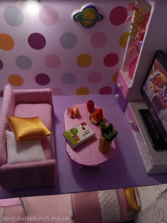 close up of the living room on the first floor
