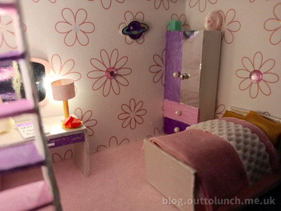 close up of the bedroom on the ground floor