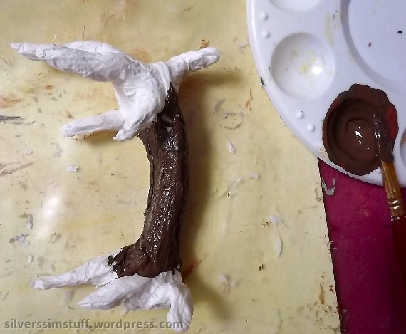 failed paper maché tree