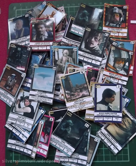 Completed trading cards