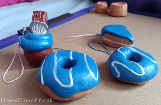 park tool blue iced doughnuts made from air dy clay