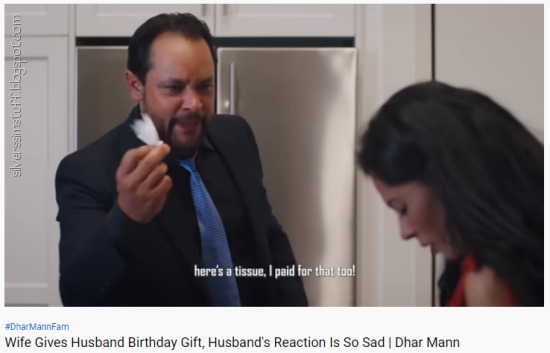 here's a tissue, i paid for that too