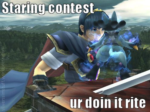 marths staring contest