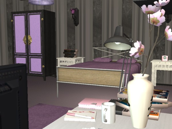 desk and bedroom